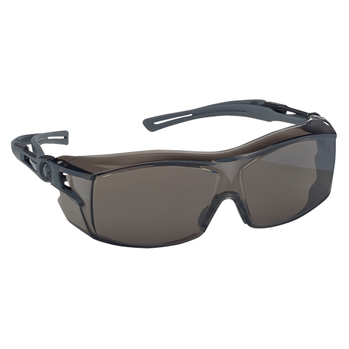 Lunettes de s&eacute;curit&eacute; s&eacute;rie Extra OTG Dynamic, Lentille Fum&eacute;e, Antibu&eacute;e/Anti-&eacute;gratignures, ANSI Z87+/R&eacute;pond ou surpasse la norme CSA Z94.3 Mukwa Safety Services