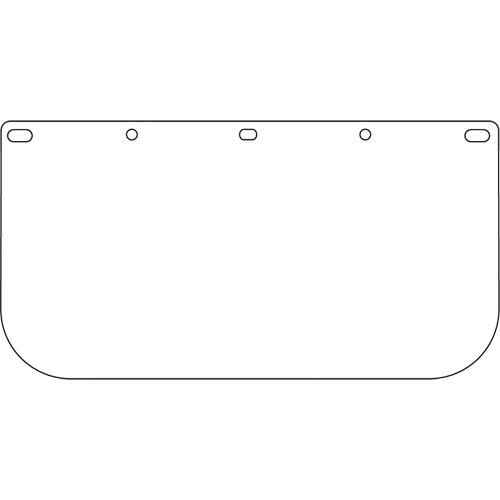 Dynamic Faceshield Visor Window, PETG, Clear Tint Mukwa Safety Services