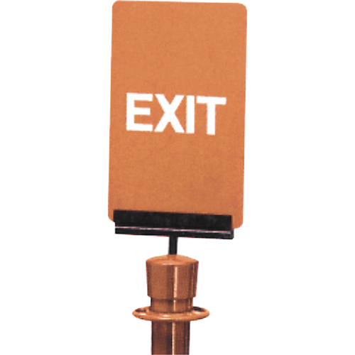 Enseigne de contr&ocirc;le des foules  Exit , 11" x 7", Plastique, Anglais Mukwa Safety Services