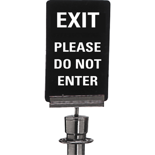 "Exit: Please Do Not Enter" Crowd Control Sign, 11" x 7", Plastic, English Mukwa Safety Services