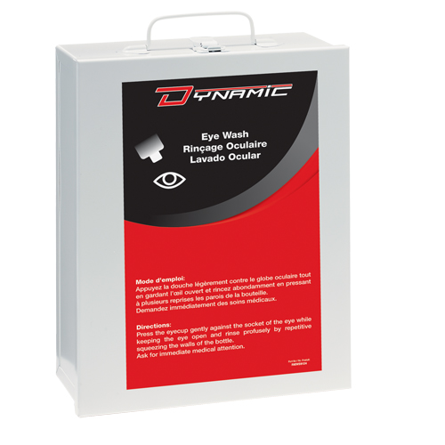 Dynamic Eyewash Station with Isotonic Solution, Double Mukwa Safety Services
