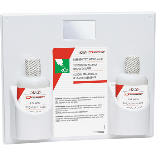 Douche oculaire avec solution isotonique Dynamic, Double Mukwa Safety Services