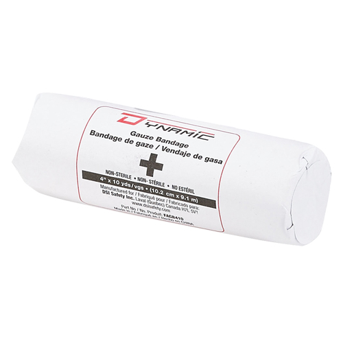 Bandages de gaze Dynamic, Rouleau, 30' lo x 4" la, Dispositif m&eacute;dical Classe 1 Mukwa Safety Services