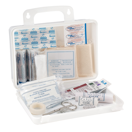 Trousse de premiers soins pour camion Dynamic, Dispositif m&eacute;dical Classe 1, Boîte en plastique Mukwa Safety Services