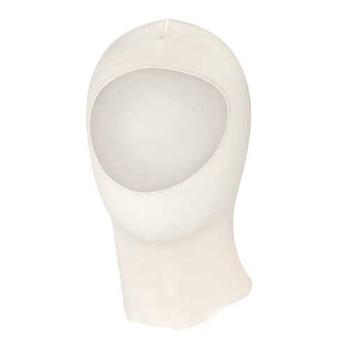 Spray Sock Head Cover, Cotton, White Mukwa Safety Services
