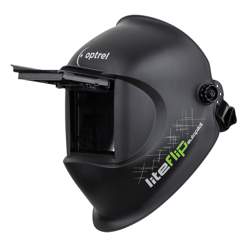 Masque de soudage Liteflip Autopilot, 3,94" lo x 1,97" la Champ de vision, Teinte 1/5/5 - 14, Noir Mukwa Safety Services