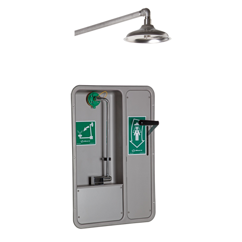 Douche et douche oculaire/faciale ADA, Montage au plafond Mukwa Safety Services