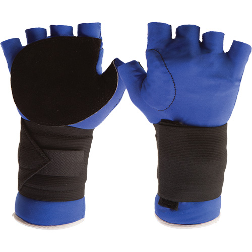 Anti-Impact Glove with Wrist Support, Size Small, Split Leather Palm Mukwa Safety Services