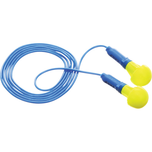E-A-R Push-Ins Earplugs, Corded, Pair - Polybag, 28/23 dB NRR, One-Size Mukwa Safety Services