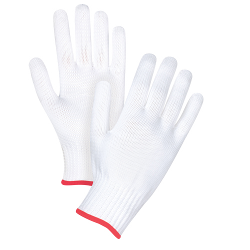 Seamless String Knit Gloves, Polyester, 10 Gauge, Small Mukwa Safety Services