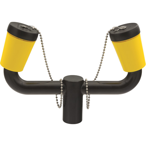Ensemble de pommeaux doubles pour douche oculaire Mukwa Safety Services