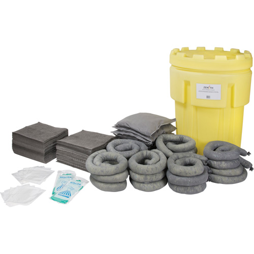 Spill Kit, Universal, Salvage Drum, 95 US gal. Absorbancy Mukwa Safety Services