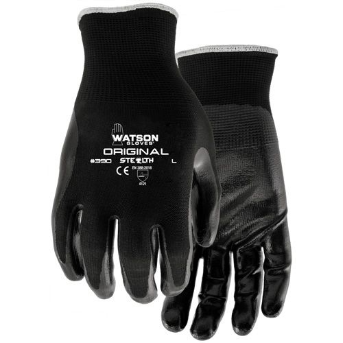 Stealth Original Coated Gloves, 7/Small, Nitrile Coating, 13 Gauge, Nylon Shell Mukwa Safety Services