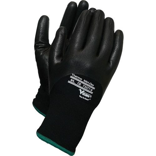 Gants thermiques Nitri-Dex Viking, 8/Moyen, R&ecirc;vetement Nitrile, Calibre 15, Enveloppe en Nylon Mukwa Safety Services