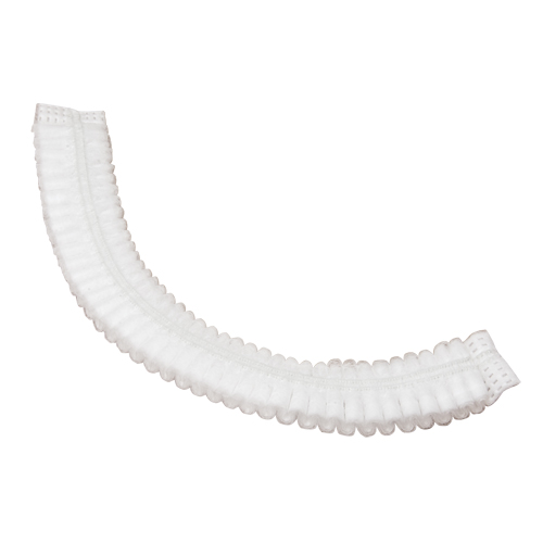 Bonnet bouffant pliss&eacute;, Polypropyl&egrave;ne, 21", Blanc Mukwa Safety Services