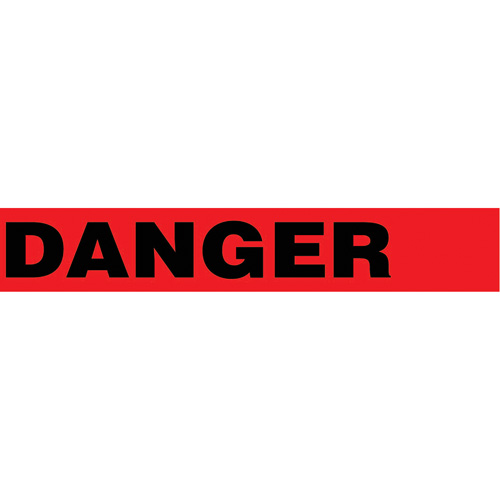 Floor Safety Tape, 3" x 54', Vinyl, Black/Red Mukwa Safety Services