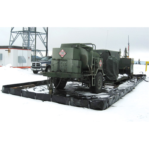 Insta-Berm L-Rod, 1122 US gal. Capacity, 10' W x 15' L x 12" H, L-Bracket Mukwa Safety Services