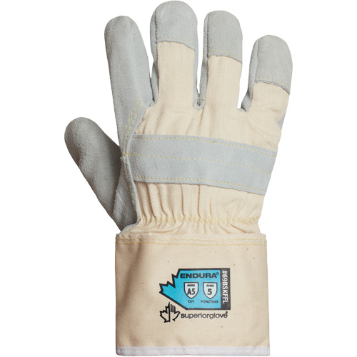 Gants dajusteur avec doublure compl&egrave;te de qualit&eacute; sup&eacute;rieure Endura, T-Grand, Paume en Cuir refendu, Doublure en Para-aramide Mukwa Safety Services