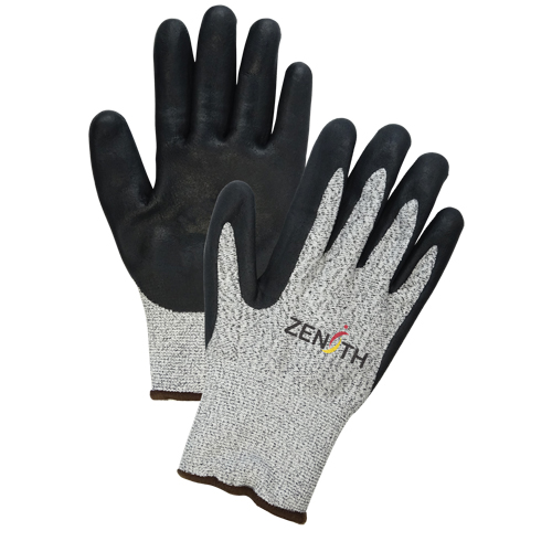 Gants &eacute;lastiques sans coutures r&eacute;sistants &agrave; la coupe pour temp&eacute;ratures froides, Taille Grand/9, Calibre 13, Rev&ecirc;tement Mousse de nitrile, Enveloppe en PEHP, ASTM ANSI niveau A4 Mukwa Safety Services