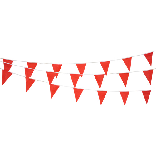 Pennant String, 60' L, Red Mukwa Safety Services