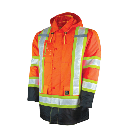 Parka de s&eacute;curit&eacute; doubl&eacute;, Orange haute visibilit&eacute;, Grand Mukwa Safety Services