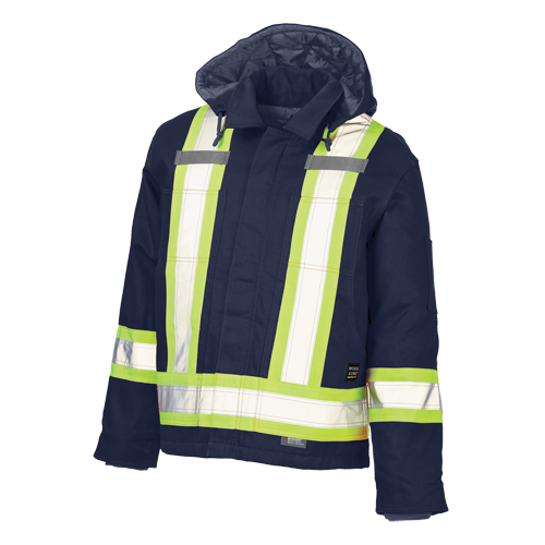 Manteau de s&eacute;curit&eacute;, Bleu marine, Grand Mukwa Safety Services