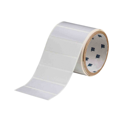ToughBond&reg; Thermal Transfer Printable Labels, Polyester, 3" L x 1" H, White Mukwa Safety Services