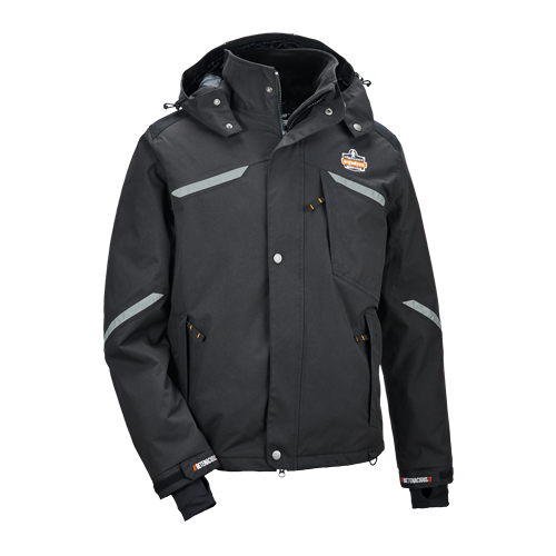 Manteau thermique N-Ferno 6466, Hommes, Petit, Noir Mukwa Safety Services
