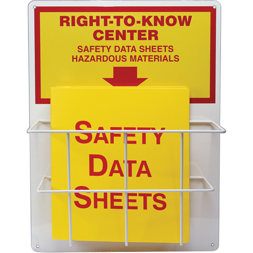 Station d'information &agrave; panier simple, Anglais, Compris reliures Mukwa Safety Services
