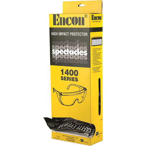 Veratti&reg; Tuff Spec&reg; 1400 Series Safety Glasses with Encon&reg; Dispenser Box, Clear Lens, ANSI Z87+/Meets/Exceeds CSA Z94.3 Mukwa Safety Services
