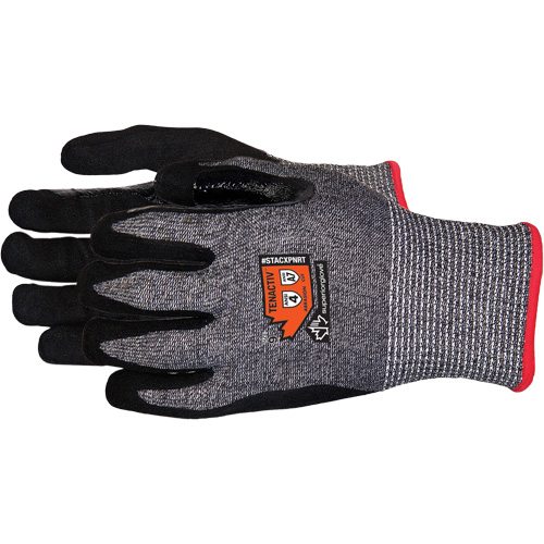 Composite-Knit Cut-Resistant Gloves, Size 6/X-Small, 13 Gauge, Foam Nitrile Coated, Stainless Steel/HPPE/TenActiv Shell, ASTM ANSI Level A7 Mukwa Safety Services