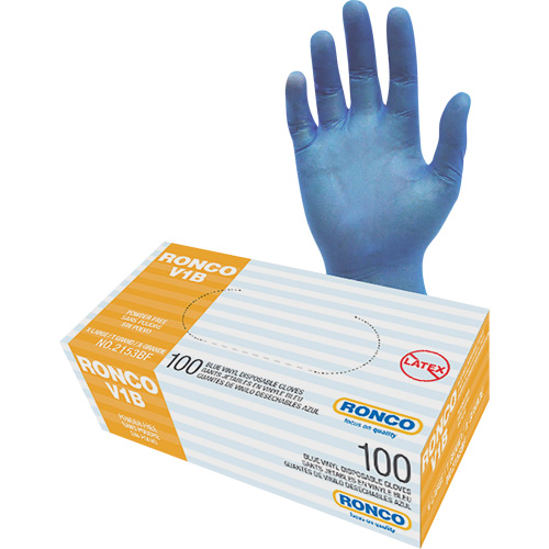 Disposable Gloves, X-Large, Vinyl, 3-mil, Powder-Free, Clear Mukwa Safety Services
