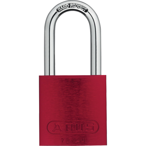 Cadenas de s&eacute;curit&eacute;, Rouge, Cl&eacute;s diff&eacute;rentes, Aluminium, Largeur de 1-1/2" Mukwa Safety Services