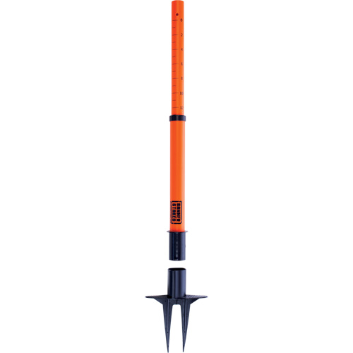 Montant de barri&egrave;re PLUS, Hauteur de 42", Orange Mukwa Safety Services