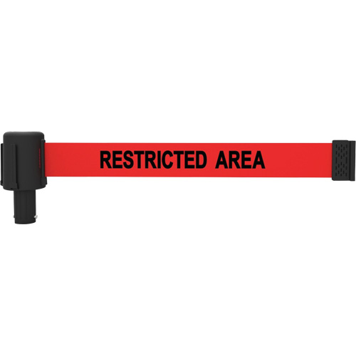 PLUS Banner Cassette, Restricted Area, 15', Red Tape Mukwa Safety Services