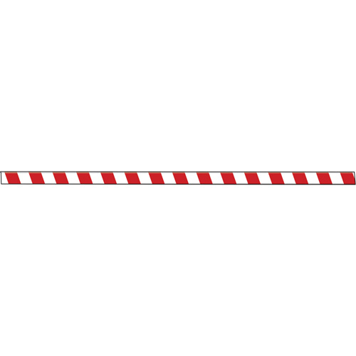 Tough-Mark Heavy-Duty Floor Marking, Rectangle, 48" L x 2" W, Red and White, Polyethylene Mukwa Safety Services