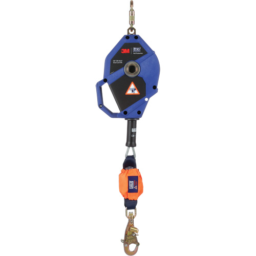 Cordage de s&eacute;curit&eacute; autor&eacute;tractable avec verrouillage intelligent, 30', Acier inoxydable, Pivotant Mukwa Safety Services