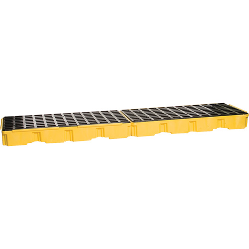 Plateforme de d&eacute;versement modulaire, Capacit&eacute; de d&eacute;versement 60,5 gal. US, 26,5" x 103,5" x 6,5" Mukwa Safety Services