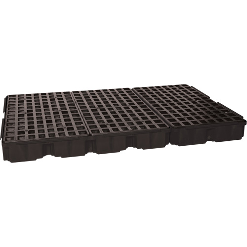 Plateforme de d&eacute;versement modulaire, Capacit&eacute; de d&eacute;versement 88 gal. US, 51,5'' x 78,25" x 6,5" Mukwa Safety Services