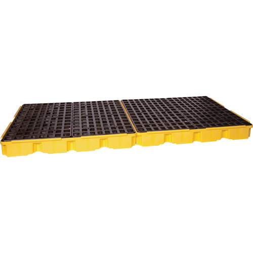 Plateforme de d&eacute;versement modulaire, Capacit&eacute; de d&eacute;versement 121 gal. US, 51,5'' x 103" x 6,5" Mukwa Safety Services