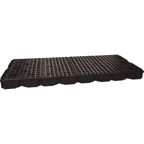 Plateforme de d&eacute;versement modulaire, Capacit&eacute; de d&eacute;versement 121 gal. US, 51,5'' x 103" x 6,5" Mukwa Safety Services