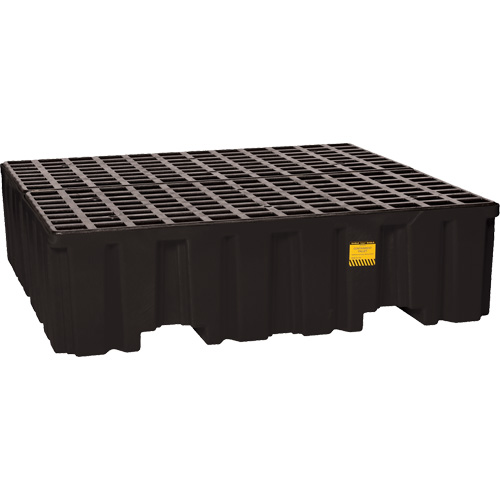 Spill Containment Pallet, 132 US gal. Spill Capacity, 51" x 52.5" x 13.75" Mukwa Safety Services