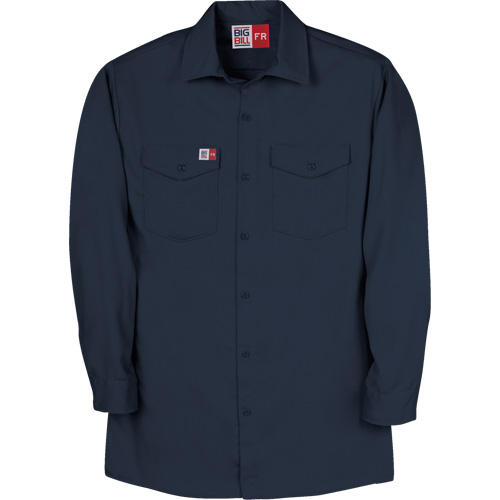 Chemise de travail de protection contre l'arc &eacute;lectrique, Moyen (grande taille), Bleu marin Mukwa Safety Services