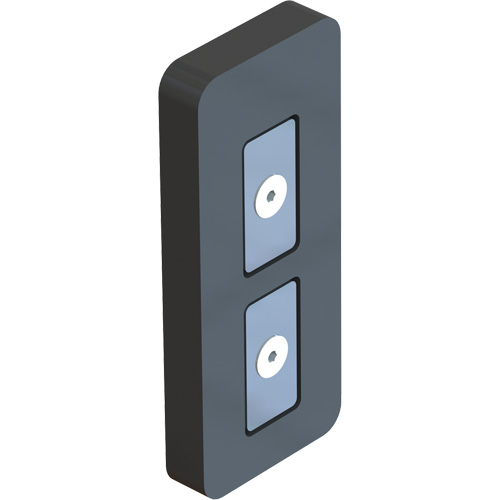 Embout magn&eacute;tique pour ruban/banni&egrave;re PLUS, Noir Mukwa Safety Services