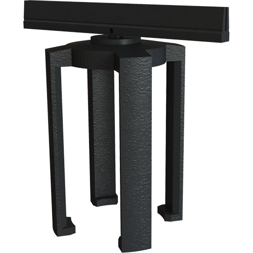 PLUS Barrier System Sign Bracket, Black Mukwa Safety Services