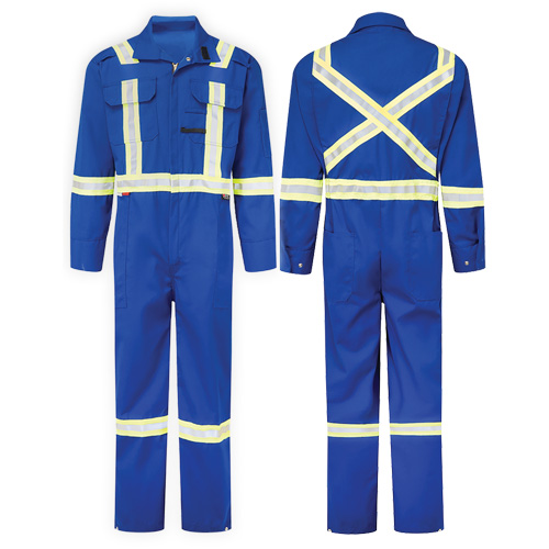 Nomex&reg;Essential 6 oz. Deluxe Coveralls, Size 38 (Tall), Royal Blue Mukwa Safety Services