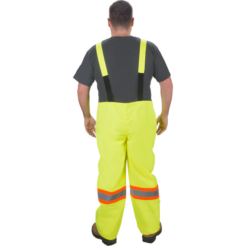 RZ1000 Rain Bib Pants, Polyester, Small, High Visibility Lime-Yellow Mukwa Safety Services