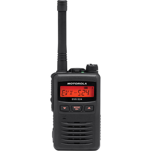 Radio portative de s&eacute;rie EVX-S24, Bande UHF, 256 canaux, Port&eacute;e 200 000 pi² Mukwa Safety Services