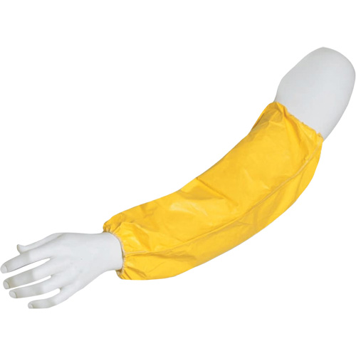 Disposable Sleeves, 18" long, Tychem&reg; 2000, Yellow Mukwa Safety Services