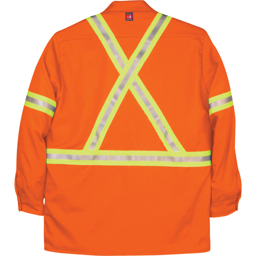 Chemise de travail industrielle Westex UltraSoft, Petit, Orange Mukwa Safety Services